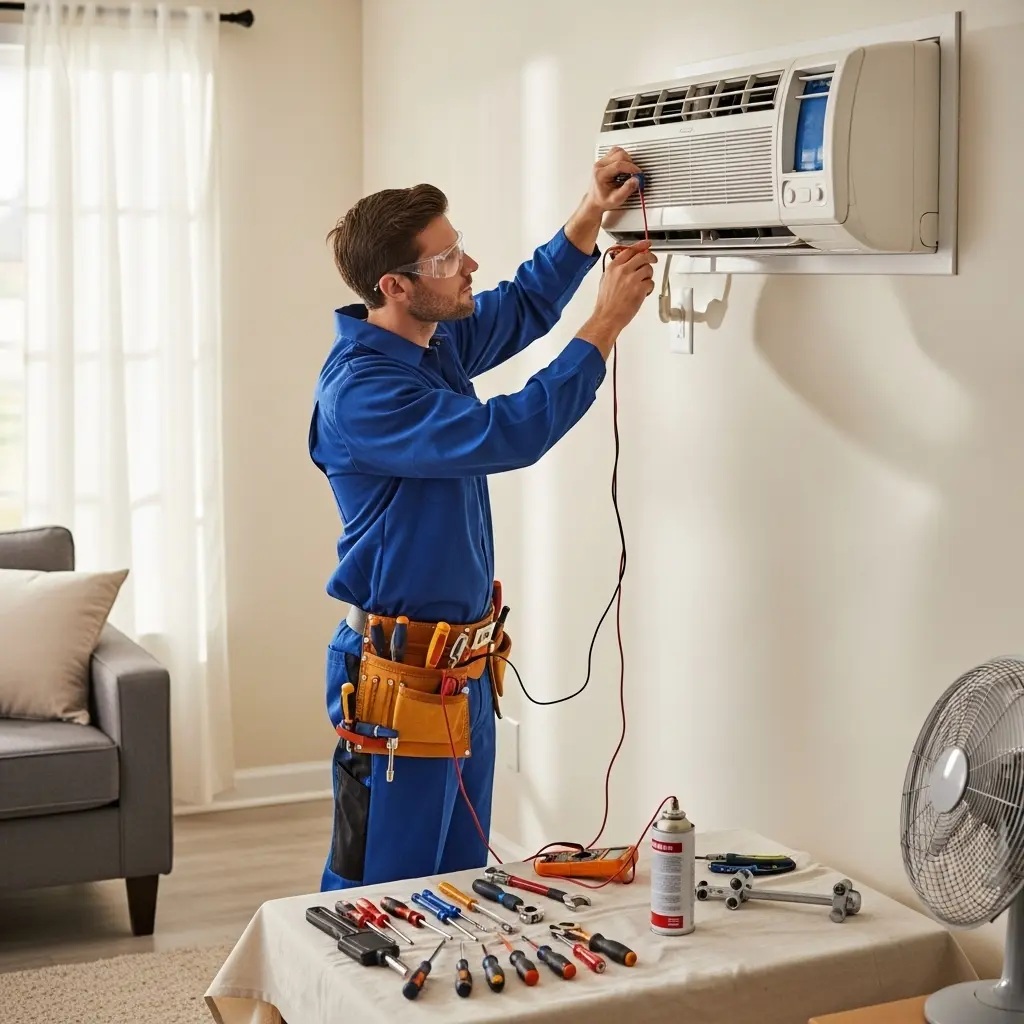 Selendi Dominox Dominox klima gaz dolumu ve bakım – Enerji verimliliği artırıldı. - Teknik servis örneği